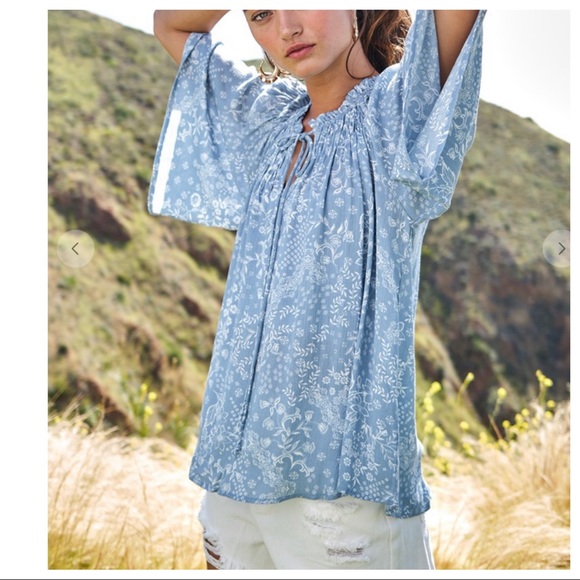 39 Most Fabulous Boho Half Sleeve Floral Ruched Top - Picture 6 of 7